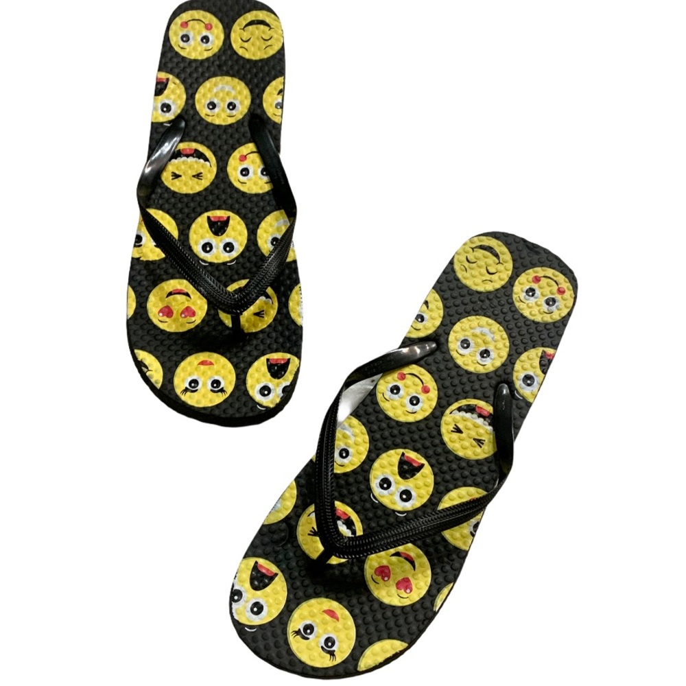 Emoji Women’s Foam Thong Flip Flops NWOT - Picture 4 of 5